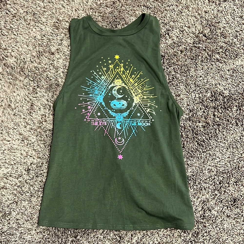 Olive Green Tank/Moon Detail